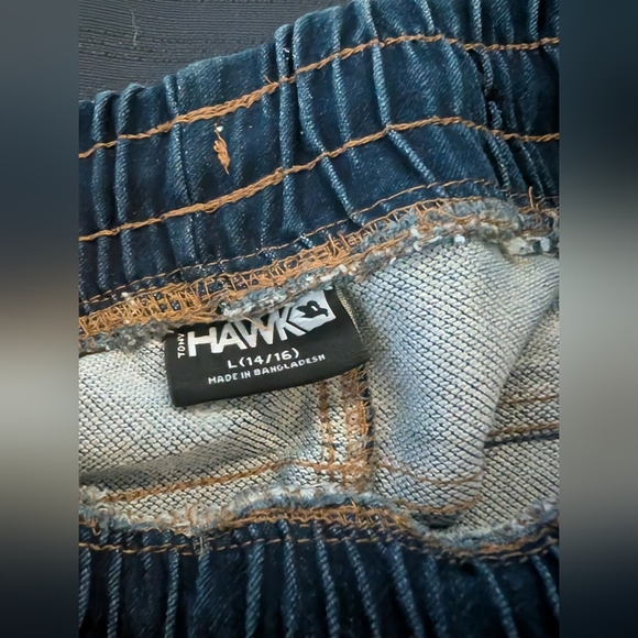 Tony Hawk Kids Dark Blue Denim Shorts‎ Size 14 - Picture 3 of 8